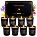 Kristen fragrance candles gift for women 8-pack candles for at home fragrant natural soy wax aromatherapy candle durable candles ideal for birthday Christmas Thanksgiving blue
