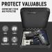 GLORYFIRE Portable Pistol Safe with Combination Lock - Medium Size for Car, Home, Office - Multi-Use Gun Safety Box - Buy Online on SooperMarket.com