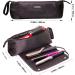 ANGENIL Large Capacity Hair Tools Travel Bag | Heat Resistant Mat for Flat Irons & Curling Irons | Portable 2-in-1 Hot Tool Mat Bag - Black - Buy Online on SooperMarket.com