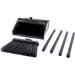 Duo-Pan Plastic Lobby Pan and Duo-Sweep Broom Combo | 36 Overall Length x 11-51/64 Width | Black - Buy Online on SooperMarket.com