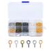 1000 PCS Small Self Tapping Screw Eye Pins Hooks in 6 Colors (4  8mm/0.15  0.3inch)