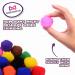 Adeweave 1.5 Inch 100 Pom Poms - Multicolor Soft and Fluffy Craft Pompoms in Assorted Colors - Buy Online on SooperMarket.com