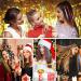 47 Inches Hair Extensions: 12 Colors Holographic Glitter Fairy Tinsel Kit for Women & Girls - Hair Accessories for Sparkles at Halloween, Christmas, New Year, Cosplay Party - Buy Online on SooperMarket.com