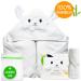 JM Organic Bamboo Hooded Baby Towel - Hypoallergenic & Absorbent - Perfect Baby Gift Set - Buy Online on SooperMarket.com