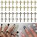 RUNRAYAY 40Pcs Cross Nail Charms Gold & Silver 3D Metal Retro Punk Nail Charms Cross Shape Nail Decoration for Women Girl Nail Art Decor