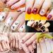 Whaline Autumn & Halloween Nail Art Stickers - 12 Sheets, Fall Leaves, Pumpkin, Bat, Ghost Patterns, Self-Adhesive Nail Decoration for Women, Girls - Perfect for Autumn Halloween Party Favors and DIY Nails - Buy Online on SooperMarket.com