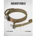 Joyal Tactical Dog Collar | Adjustable Dog Collar with Handle for Medium-Sized Dogs | QR Code Feature | Durable Khaki Design - Buy Online on SooperMarket.com
