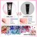 Morovan Poly Gel Nail Kit with UV Lamp - Clear Poly Nail Gel Kit with Glitter | 20 Nail Art Tools Included - Buy Online on SooperMarket.com