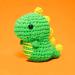 Woobles Beginners Crochet Kit with Easy Peasy Yarn - Step-by-Step Video Tutorials - Fred The Dinosaur - Buy Online on SooperMarket.com