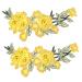 Operitacx 8 Pcs Embroidery Appliqu 3d Embroidered Applique Diy Craft Cloth Patches Crafts Wedding Dress