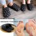 Cloud Cushion Bubble Slides Slippers for Women Men - Non-slip Spa Reflexology Sandals for Stress Relief - Black, Size 9.5-10 Women/7.5-8 Men - Buy Online on SooperMarket.com