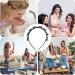 Veeteah Hairband with Clips Hair Pin Headband Twist Plait Headband Hair Tool Double Layer Bangs Hairpin Headband Weave Bangs Clip For Women Girls Black - Buy Online on SooperMarket.com