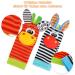 4PC Baby Rattling Toys Set - Plush Wrist & Socks Rattles for Newborn Development | Ideal Gift for 0-12 Months Boys & Girls - Buy Online on SooperMarket.com