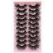 TIKILEY 06 Fluffy Mink Lashes - 20MM Dramatic D Curly Cat Eye 3D Mink Lashes - Natural False Eyelashes Pack - Buy Online on SooperMarket.com