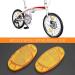 Vicduekg 12-Piece Bike Reflector Set - Front & Spoke Cat Eye Reflectors for MTB & Kids | Enhanced Safety in Yellow - Buy Online on SooperMarket.com