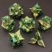 KERWELLSI Metal Dice Set - Unique Leaf Design D&D Dice with Cool Box | Handmade Polyhedral Dice for RPG Games - Buy Online on SooperMarket.com