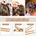 Qearl 100 PCS 1.77 Double Prong Gold Curl Clips | Alligator Clips for Hair Extensions (4.5cm) - Buy Online on SooperMarket.com