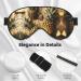 Gold Glitter Pineapple Eye Mask | Soft & Breathable Sleep Patch for Women | Perfect Travel Accessory - Buy Online on SooperMarket.com