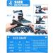 ECOO Adjustable Inline Skates with Light-up Wheels for Kids (Ages 4-12) - Blue - Large-Youth (3-6 US) | Beginner Roller Blades for Boys and Girls - Indoor and Outdoor Use - Buy Online on SooperMarket.com