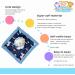 Bubby Boo Blue Lion Stuffed Animal Security Blanket with Rattle Head - Soft Snuggle Toy for Baby Gift - Soothing Plush Lovey - Buy Online on SooperMarket.com