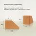 Multifunctional Cork Yoga Blocks 2 Pack - Trapezoid Set for Regular, Handstand, Wrist Support & Calf Stretch - Firm Exercise Accessories - Buy Online on SooperMarket.com