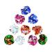 Andiker Cat Crinkle Balls, 2.36 Inches Colorful Cat Balls Chew and Chase Cat Mylar Crinkle Balls Lightweight Cat Toys for Indoor Cats to Keep Fit and Active 10pc