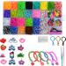 Bubble pig Rubber Band Bracelet Kit, Loom Bracelet Making Kit for Kids, Rubber Bands Refill Loom Set, Rubber Bands for Bracelet Making Kit for