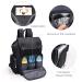 Hafmall Diaper Bag Backpack with Stroller Hooks - Stylish, Multifunctional Travel Baby Bag for Boys and Girls - Black Maternity Nappy Bag for Mom and Dad - Buy Online on SooperMarket.com
