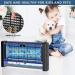 Homesuit Indoor Bug Zapper 20W Electric Mosquito Moth Wasp Insect Fly Trap Light | 3000V Powerful Bug Lamp for Home & Office | Includes 2 Replacement Bulbs - Black - Buy Online on SooperMarket.com