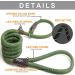 Fida Slip Rope Dog Lead - 1.8m One-Size-Fits-All Leash | Easy Slip-On Design, Reflective Stitching, Durable Climbers Rope - Large Green (1.3cm x 1.8m) - Buy Online on SooperMarket.com