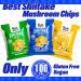 Shiitake Mushroom Chips - (6 pack) Vegan prawn crackers Less than 100 calories Gluten Free mushroom snack. Sea Salt flavour. - Buy Online on SooperMarket.com