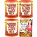 Maykway Curry Sauce Mix Hot with Curry Recipe Leaflet (170g x 3 Packs) | Ideal Curry Kit with 3 Pcs. Maykway Curry Powder and Recipe Card | Curry Mix Suitable for Vegetarians