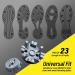 SOLM8 Screw-in Spikes Replacement for Golf Shoes & Cricket Spikes | Easy to Install Metal Threading | 1/4 Inch Size (23 Count + 1 Spanner) - Buy Online on SooperMarket.com