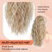 PORSMEER Ponytail Extension Claw Clip Ponytail Hair Extensions Blonde highlights Natural Looking Long Curly Wavy Multi Layered Fluffy Synthetic Hairpiece for Women Girls Daily Wear or Party 18inch Ash Blonde with Highlights - Buy Online on SooperMarket.com