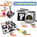 Buy Kuango Baby Toys 0-3 Months | Black & White Contrast Fabric Books for Cot & Stroller | Perfect Gift Sets for Newborns - Buy Online on SooperMarket.com