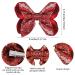 WLLHYF 2 PCS 5Inch Sequin Hair Bows Clips - Large Alligator Hair Barrettes for Girls, Red - Perfect for Birthday Parties and Gifts - Buy Online on SooperMarket.com