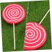 Alipis 4 Pcs Wedding Decoration Decorative Fake Lollipop Fake Lollipops Fake Lollipop Model Rainbow Lollipop Red Swirl Lollipops Toys Decorative Lollipop Ornament Wooden Food Child Candy - Buy Online on SooperMarket.com