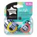 Tommee Tippee Fun Style Pacifiers Symmetrical Design BPA-Free Silicone Binkies 18-36m 2 Count Colors and Designs Vary - Buy Online on SooperMarket.com