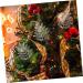 Abaodam 5pcs Christmas Simulated Leaves Gold Dining Table Christmas Glitter Stems Creative Pendant Bride Silver 41x20x0.1cm - Buy Online on SooperMarket.com