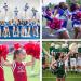 4 Pieces Ponytail Holder Cheerleading Girls Bow Hair Bows Cheering Large Bow Headband Jumbo Ponytail Elastic Hair Band Bowknot Hair Bands Headpiece (Red) - Buy Online on SooperMarket.com