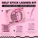 Self Adhesive Eyelashes Kit | 48pcs Lash Clusters + 48pcs Bottom Lashes | Reusable No Glue Natural Look | Easy to Use | Begonia D-10-18mix - Buy Online on SooperMarket.com