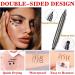 QIUFSSE 6pcs Double-headed Liquid Eyeliner Stamp Set for Women - Waterproof, Smudgeproof, Long Lasting - Love Flowers Moon Stars Smiley Triangles - Buy Online on SooperMarket.com