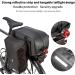HuiJuKeJi Bike Trunk Bag - 23.5L Storage Pannier Saddle Bag with Reflective Strips | Waterproof Rear Cargo Rack | Expandable Luggage for Cycling - Buy Online on SooperMarket.com