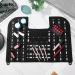 Foldable Sink Cover | Silicone Makeup Brush Cleaning Mat | Compact & Rollable Bathroom Sink Protector - Buy Online on SooperMarket.com