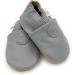 Dotty Fish Soft Leather Baby Shoes | Toddler Boys Non-Slip Shoes | Soft Grey, 3-4 Years - Buy Online on SooperMarket.com