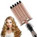 5 Barrel Curling Iron Wand Hair Waver 0.6 Inch Hair Curling Iron Ceramic Tourmaline 5 Barrels Hair Crimper Temperature Adjustable Heat Up Quickly