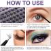 Individual Lashes Extension Kit - 77 Wide-Stem 9-15mm Mix False Eyelashes with Glue & Applicator - DIY Natural Cluster Lashes Extensions Kit - Portable for Home/Outing - W-7 Light Suit (1 count) - Buy Online on SooperMarket.com