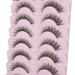 Wiwoseo 15MM Cat Eye False Eyelashes - Natural Wispy Russian Strip Lashes, 10 Pairs for Small Eyes - Buy Online on SooperMarket.com