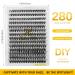 Xaena 280pcs 40D-0.07 D-MIX Individual Cluster Lashes - Soft DIY Eyelash Extensions & Bottom Lashes Pack - Buy Online on SooperMarket.com