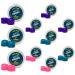 PUTTY BUDDIES Ear Plugs 10-Pair Pack - Soft Silicone Ear Plugs for Swimming & Bathing - Invented by ENT Physician - Block Water - Premium Swimming Earplugs - Doctor Recommended (Purple/Teal/Magenta)